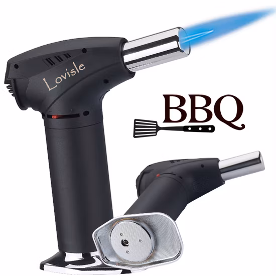 トーチライター、詰め替え可能なミニブタンライター、安全ロック付き、防水性と防風性のガスライター、調整可能なジェットフレームライター、ギフトボックス付き Wyz21053