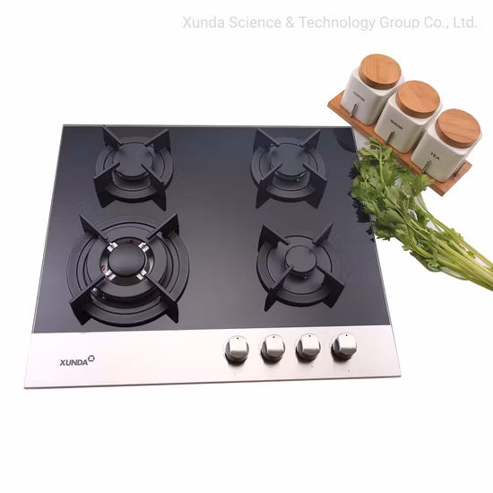 4バーナーロータスフレームヨーロピアンスタイルビルトインガスコンロキッチンガス調理ストーブ